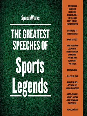cover image of The Greatest Speeches of Sports Legends